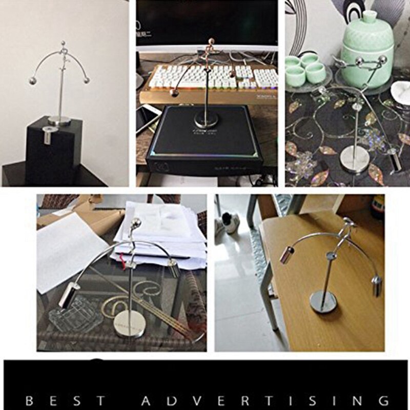 Finger Balancing Toy, Dynamic Balancing Instrument,Newton&#39;S Cradle Weightlifter Mold Metal Craft Perpetual Art Swing Kinetic Mot