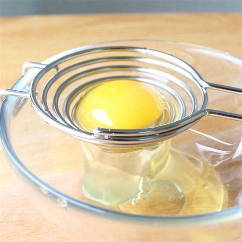 Stainless Steel Egg Yolk And Egg White Separator Non-Magnetic Egg Yolk And Egg White Separator Kitchen Tool Egg Separator