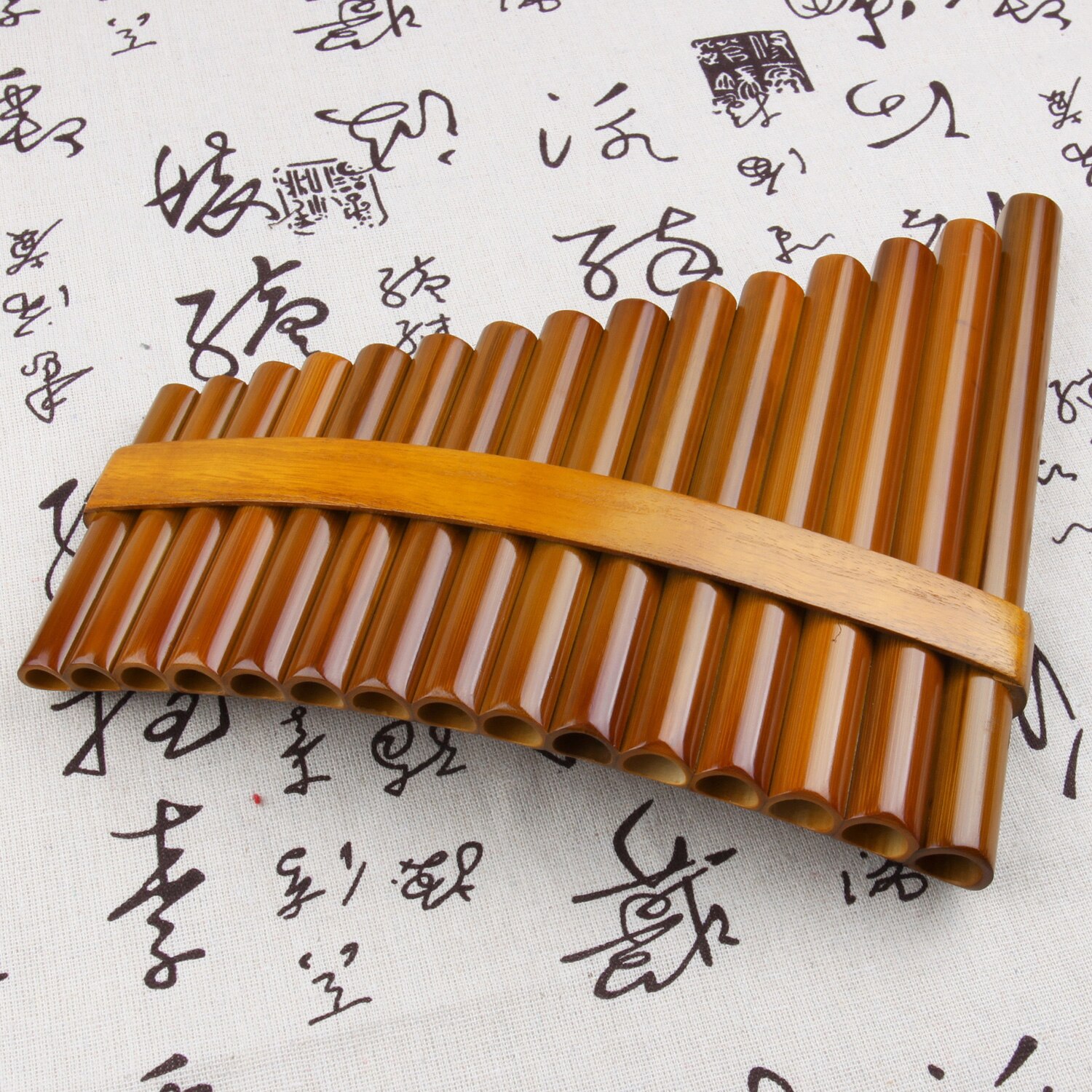 15 Pipes Right Hand Pan Flute C Key Folk Musical Instruments Brown Colour Flute De Pan Woodwind Instrument Handmade Pan Pipes