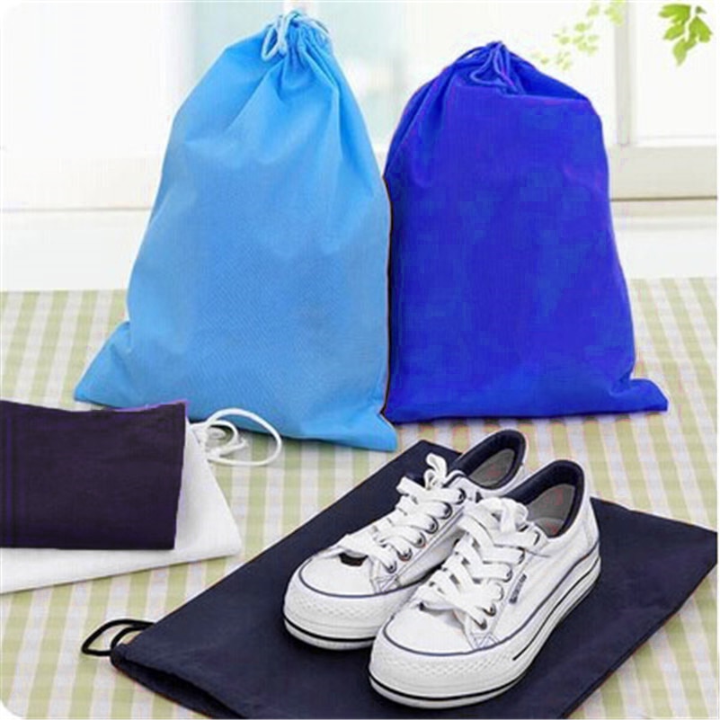 6 Colors Portable Toys Shoes Storage Pouch Bag Travel Drawstring Dust Bags Fast