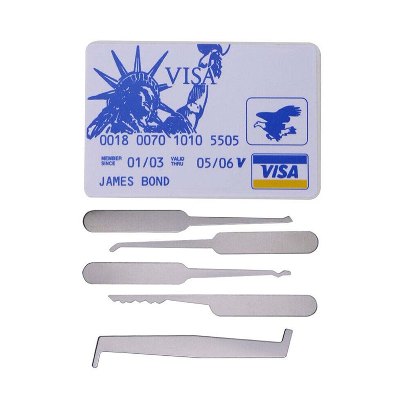 1 Set Creditcard Lock Picking Tool Haak Picks Slotenmaker Tool Training Praktijk