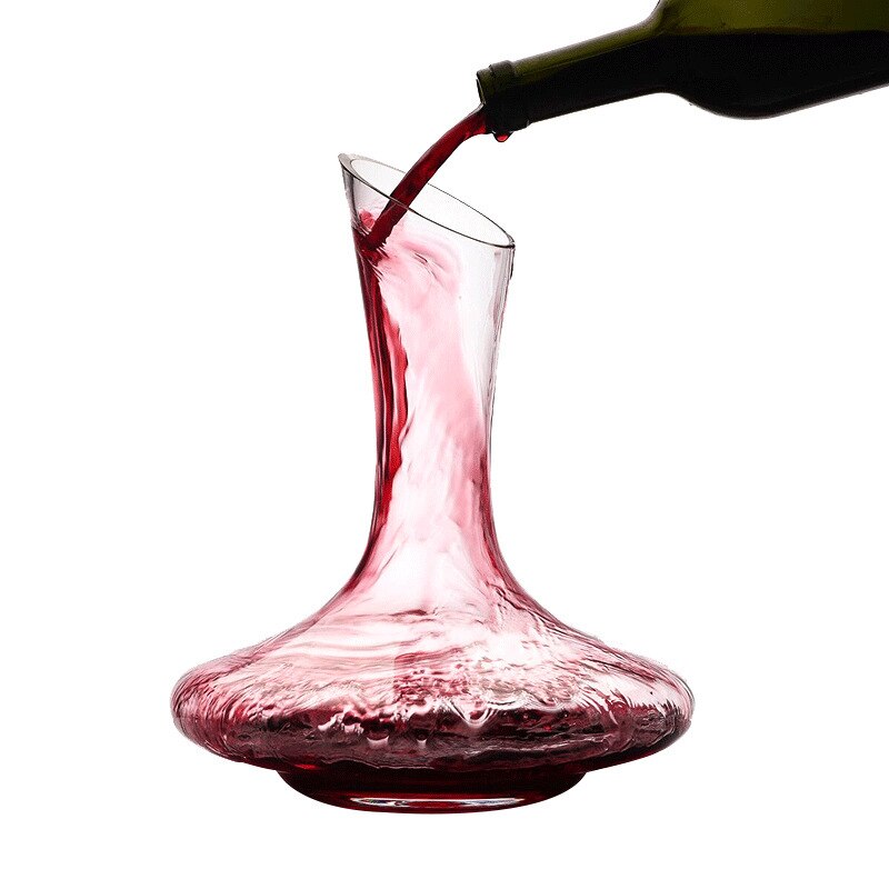 Decantador grande de vino tinto hecho a mano, botella decantadora, jarra, vertedor, aireador, para Bar familiar, 1500ML