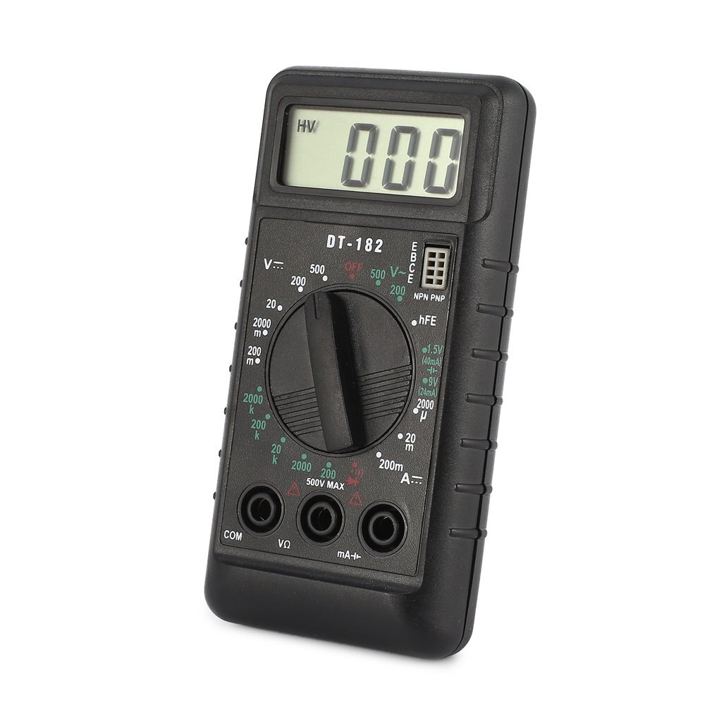 DT-182 Numérique Mini Multimètre DC/AC Compteur De Courant de Tension Poche Voltmètre Ampèremètre Diode Triode Testeur Multimètre