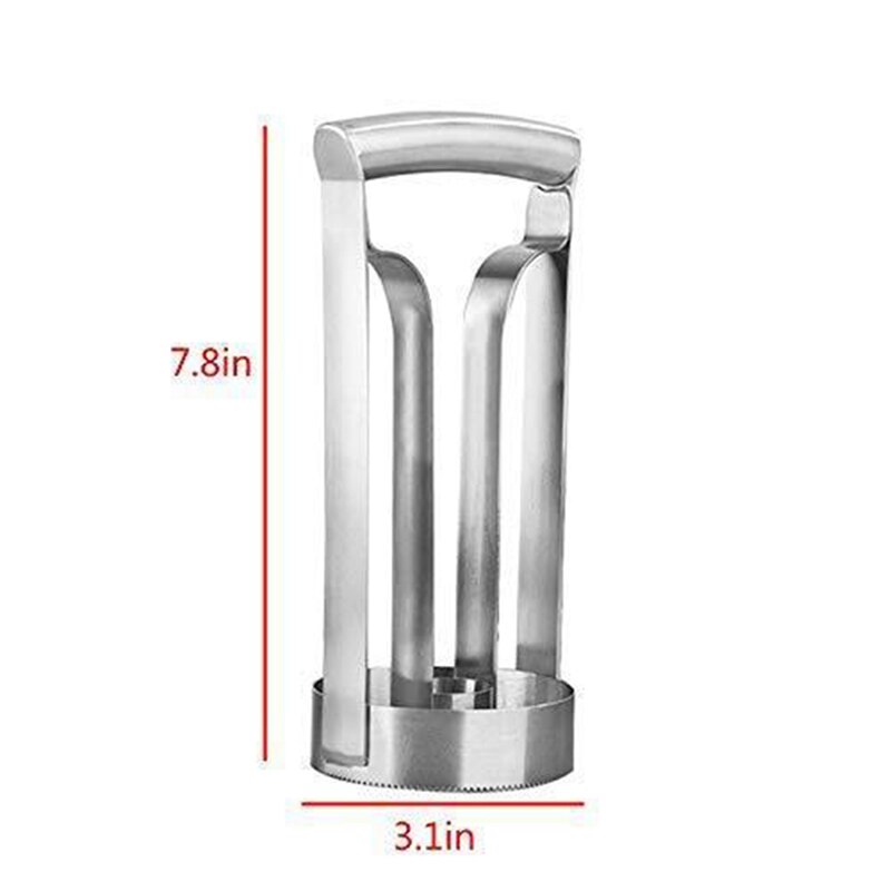 1 stk rustfrit stål ananas skærer ananas tag kødet af skrælleren ananas udkerner skræller