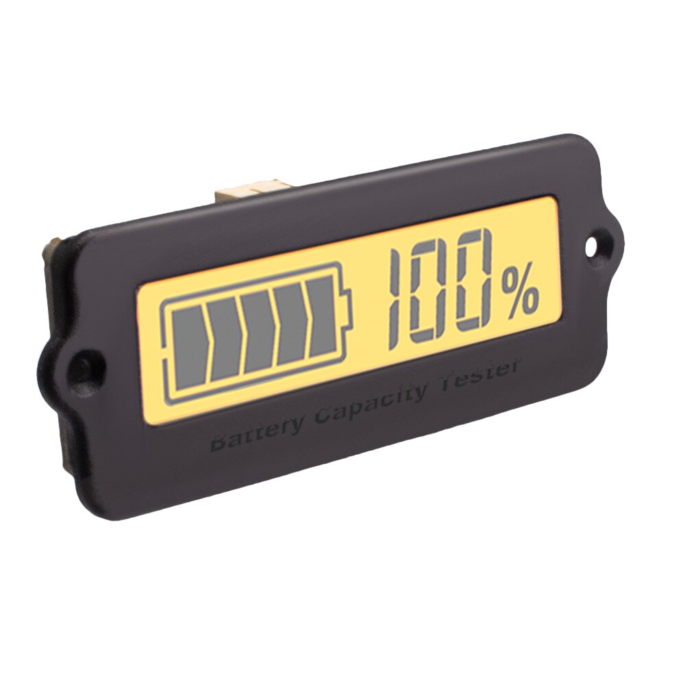 External Mounted LCD Digital Battery Capacity Indicator Tester for Lead-Acid Lithium Battery 12003091: Yellow
