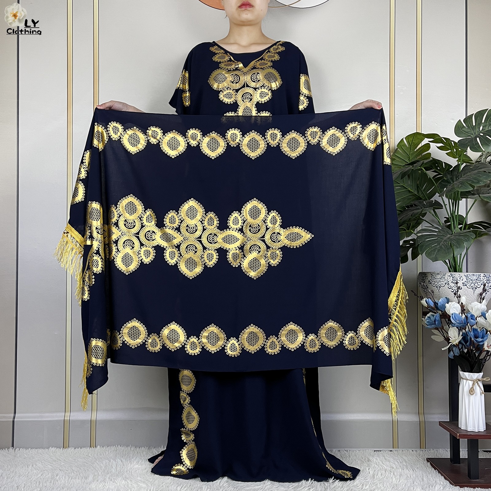 Stijl Afrikaanse Abaya Zomer Korte Mouw Losse Jurk Katoenen Moslim Maxi Femme Jurk Met Grote Sjaal Dubai Islam Casual Gewaad