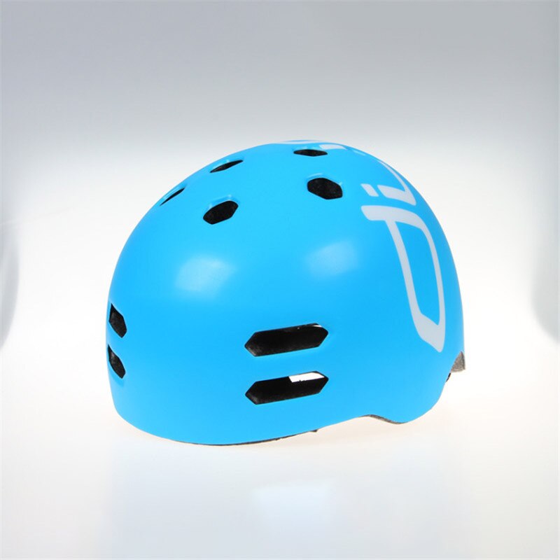 Casque de roller moon pour la montagne et le roller, casque de sécurité semi-couvert, multifonctionnel, couleur pure, casco skate  a4: Bleu