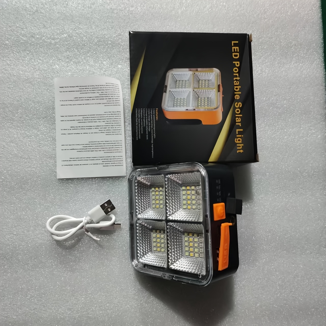 LED-campingverlichting op zonne-energie, werklampen op zonne-energie voor buiten, tentverlichting op zonne-energie, gebruikt voor stroomuitval, noodsituaties, orkanen