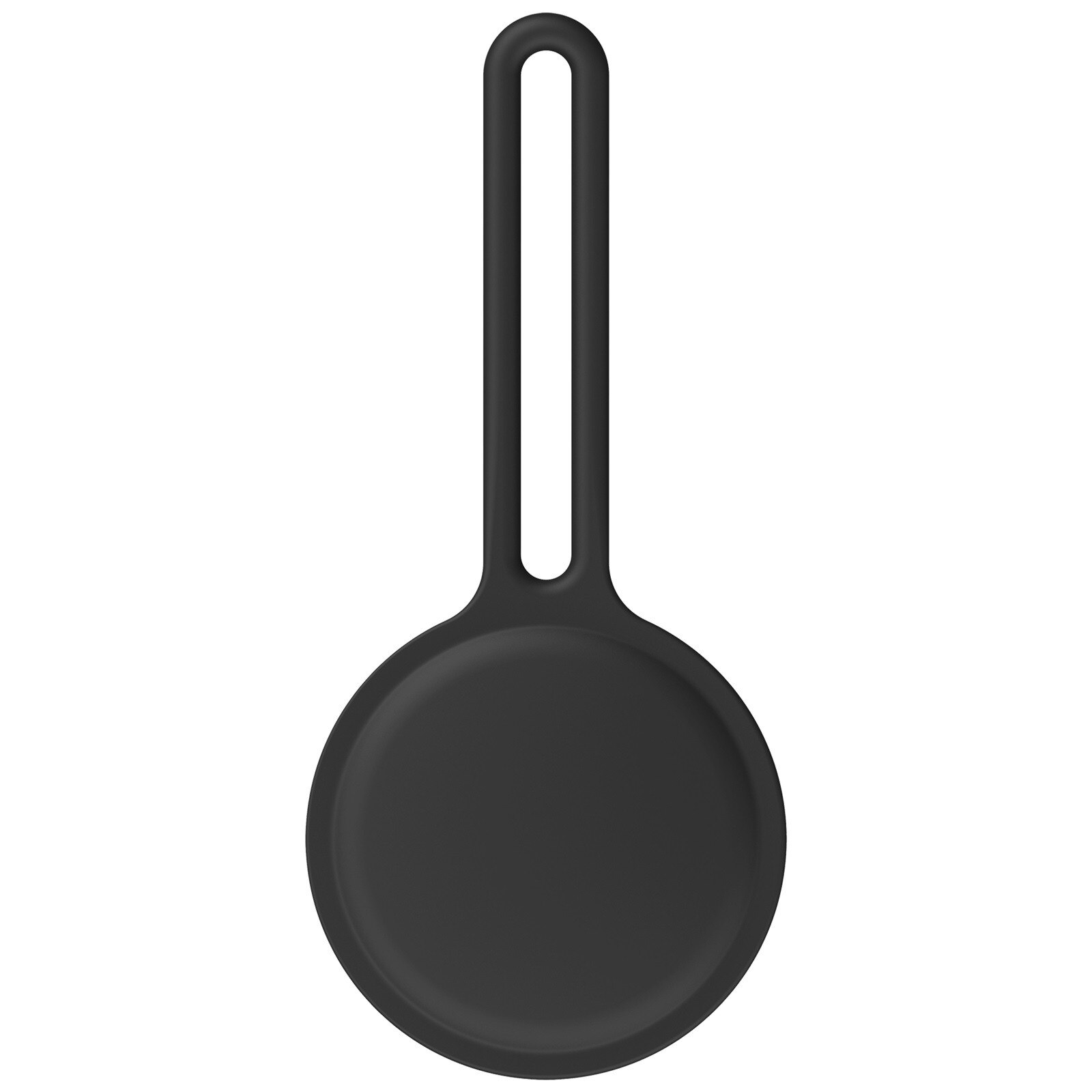 Porte-clé Apple Airtag en Silicone liquide, étui de protection Anti-perte pour dispositif de repérage Airtag Tracker: GRIS