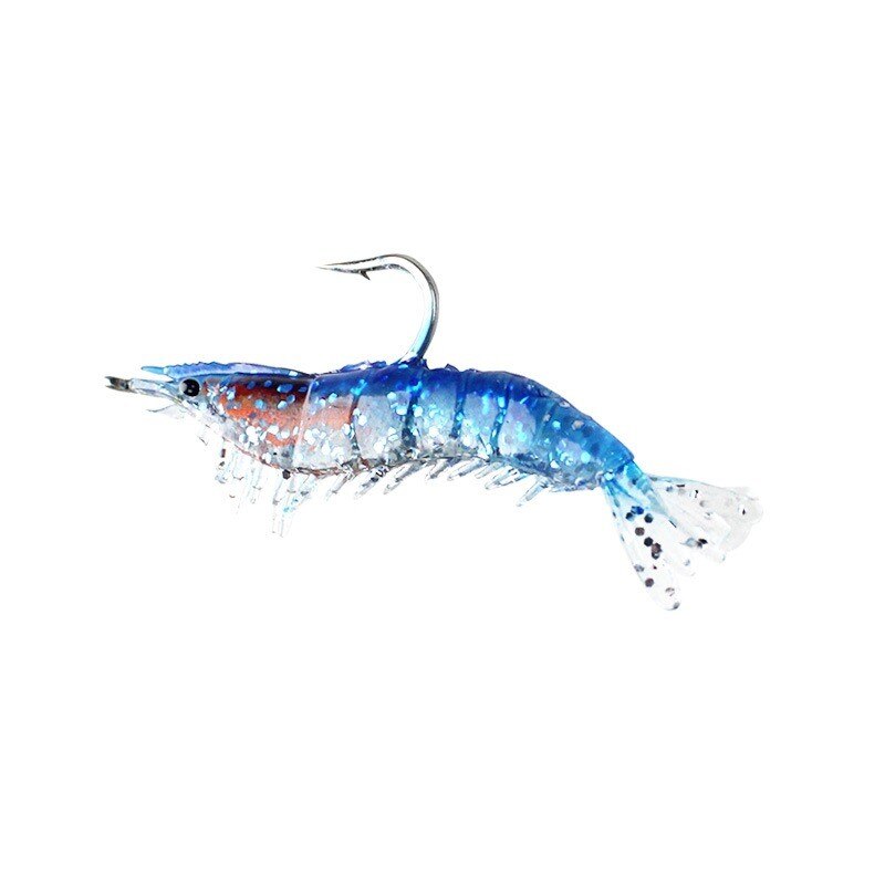 1/3 pçs 3g-60mm 4 cores luminoso camarão lula noite pesca lula jigs isca baixo suave peixe equipamento equipamento equipamento acessórios