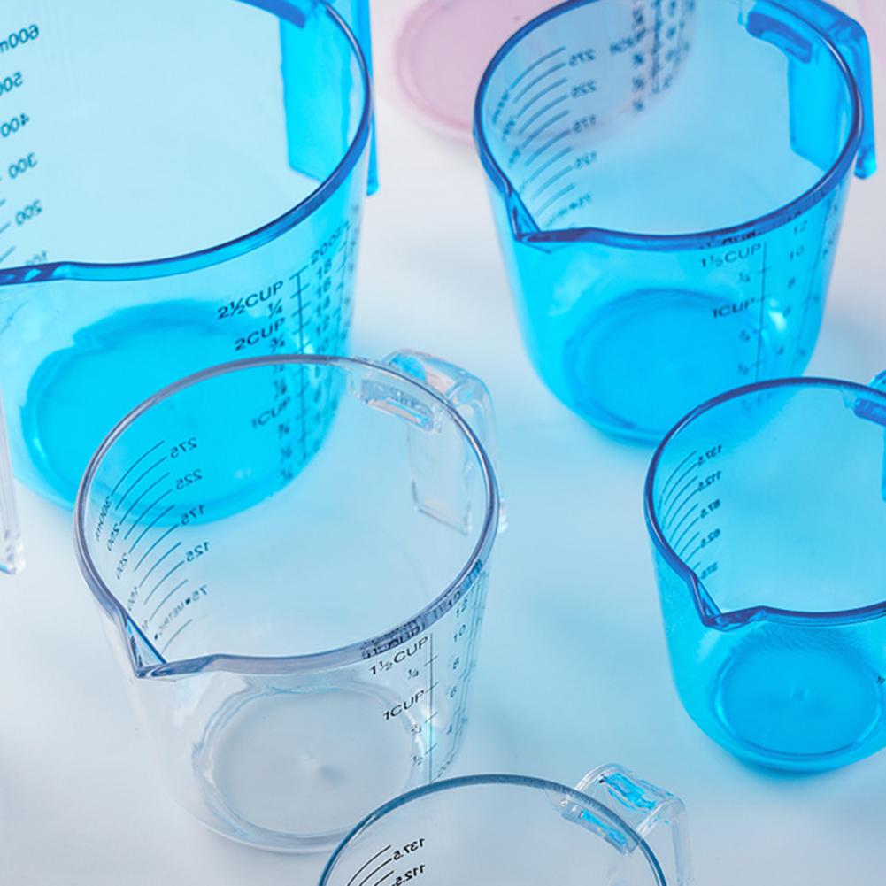Measuring Jugs Durable Transparent Easy Carry Graduated Measuring Mugs for Home Measuring Mugs Measure Liquid Jugs