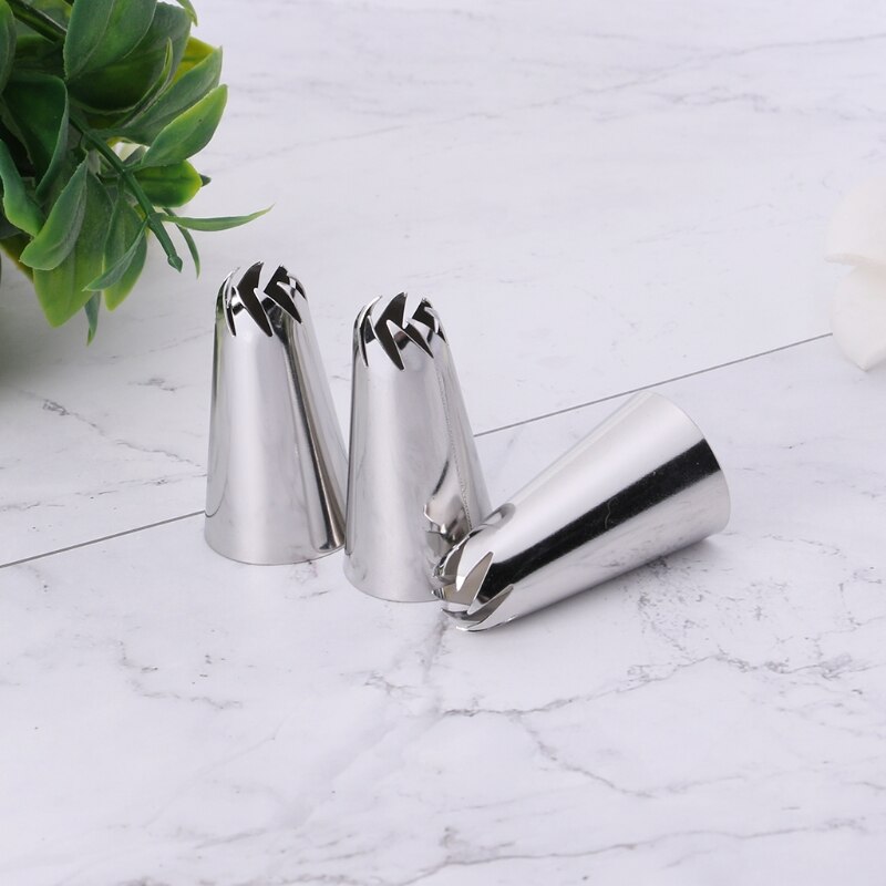 Rvs 8 tand Icing Piping Tips Nozzle Cake Decorating Pastry Bakken Tools