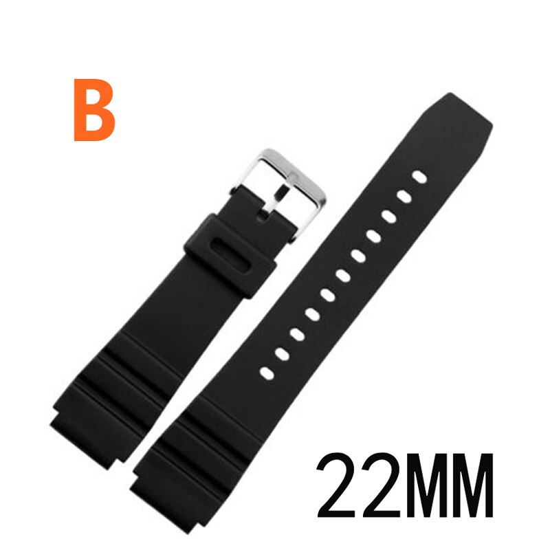Klockor med gummiband ersätter elektroniska armbandsurband sportklockremmar tt@ 88: B22mm