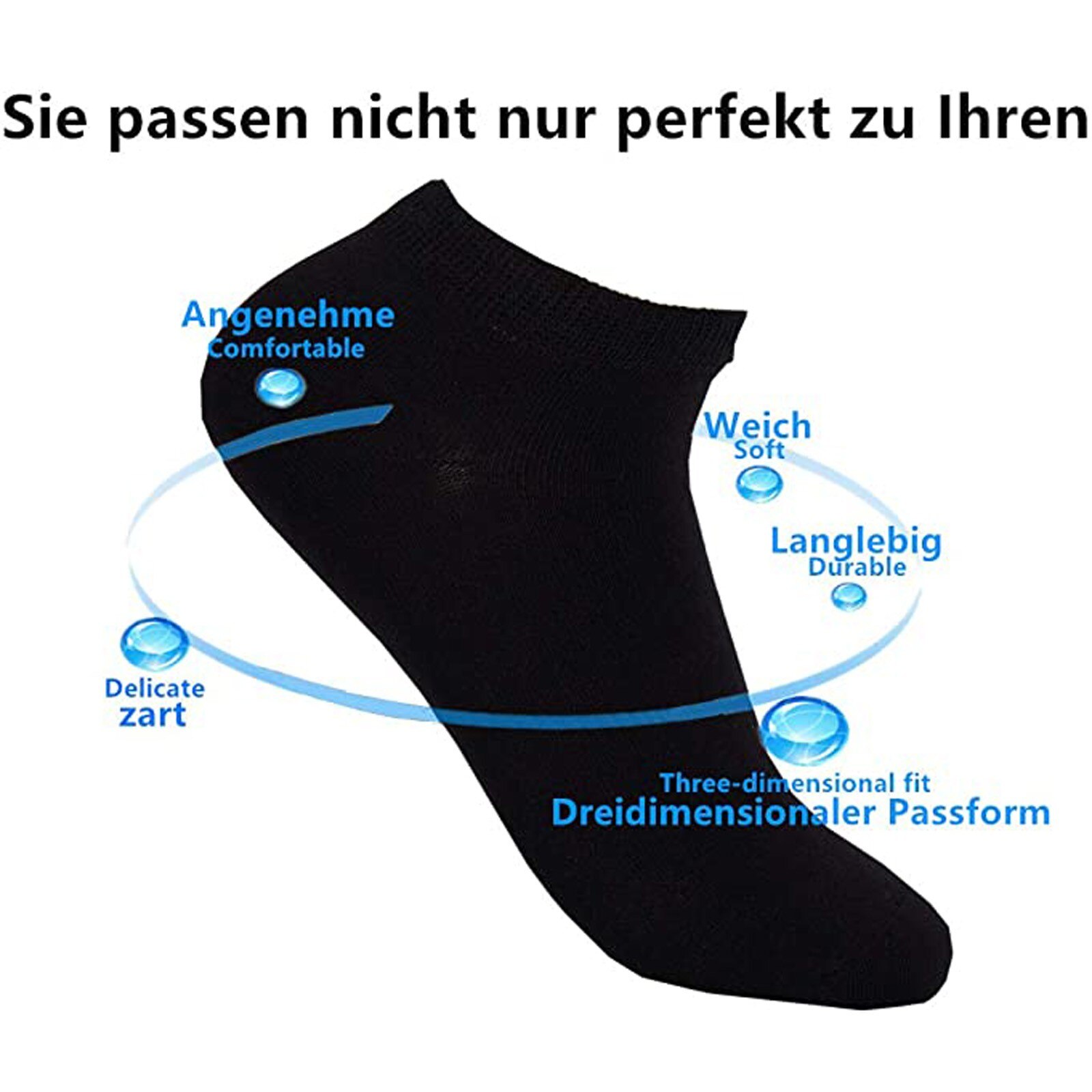 5 paar herren- und damensocken, draussen-sportsocken aus reiner baumwolle, atmungsaktiv und komfortabel für damen und herren
