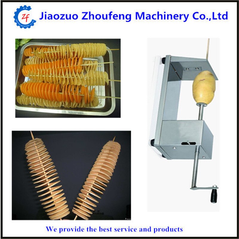 Manual spiral potato chips twister slicer cutter tornado twist machine utensilios de cocina cortador for batata espiral ZF