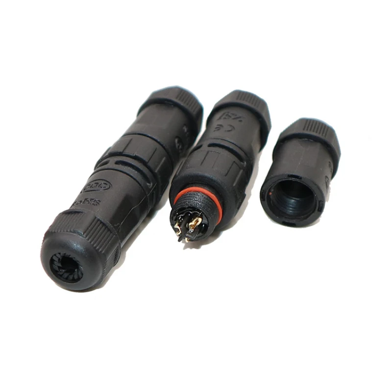 Conector soldado ensamblado IP68 M12 para exteriores 2 3 4 5 6 7 8 pines conector impermeable junta acoplamiento de aviación enchufe macho hembra