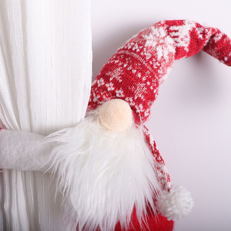Weihnachten dekoration vorhang klett vorhang Schnalle Vorhang Dekorative Zubehör Santa Claus Weihnachten Vorhang Schnalle Clip