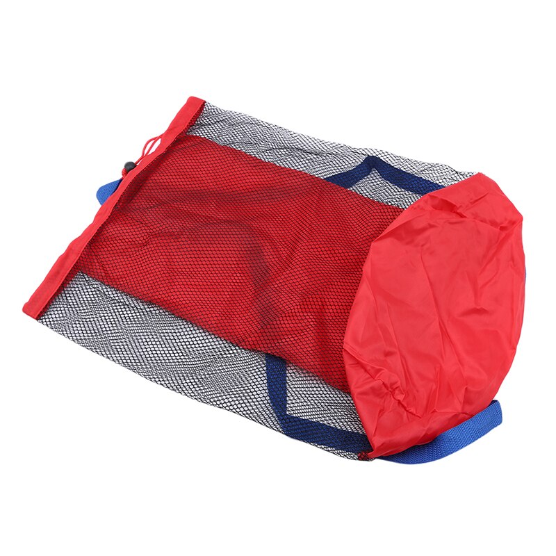 Bolsa de malla para juguetes de playa para niños, bolsa de malla grande, bolsa de almacenamiento para herramientas de pala para arena para juegos de bebés, no contiene Juguetes