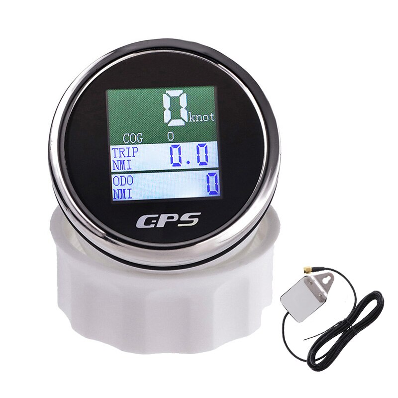 Car GPS Speedometer 52MM TFT Screen Digital Speed Odometer With GPS Antenna COG Voltmeter For Boat Motorcycle 9-32V