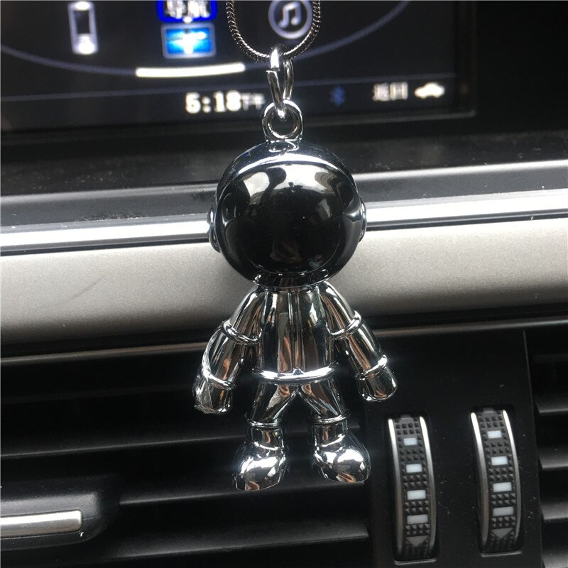 Creatieve Ruimte Robot Auto Sleutelhanger Auto Achteruitkijkspiegel Hanger Astronaut Hanger Persoonlijkheid Mannen En Vrouwen Auto Interieur Meubi