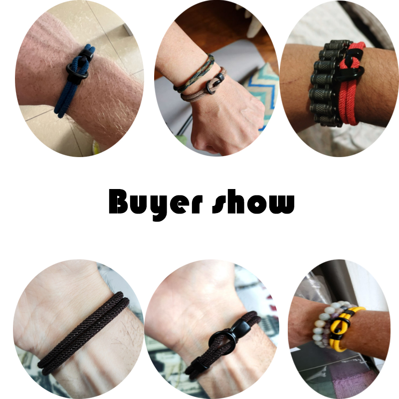 Pulsera de cuerda de para hombre, pulsera de doble capa para acampar al aire libre, accesorios para hombre, brazalete de Paracord de supervivencia, para él
