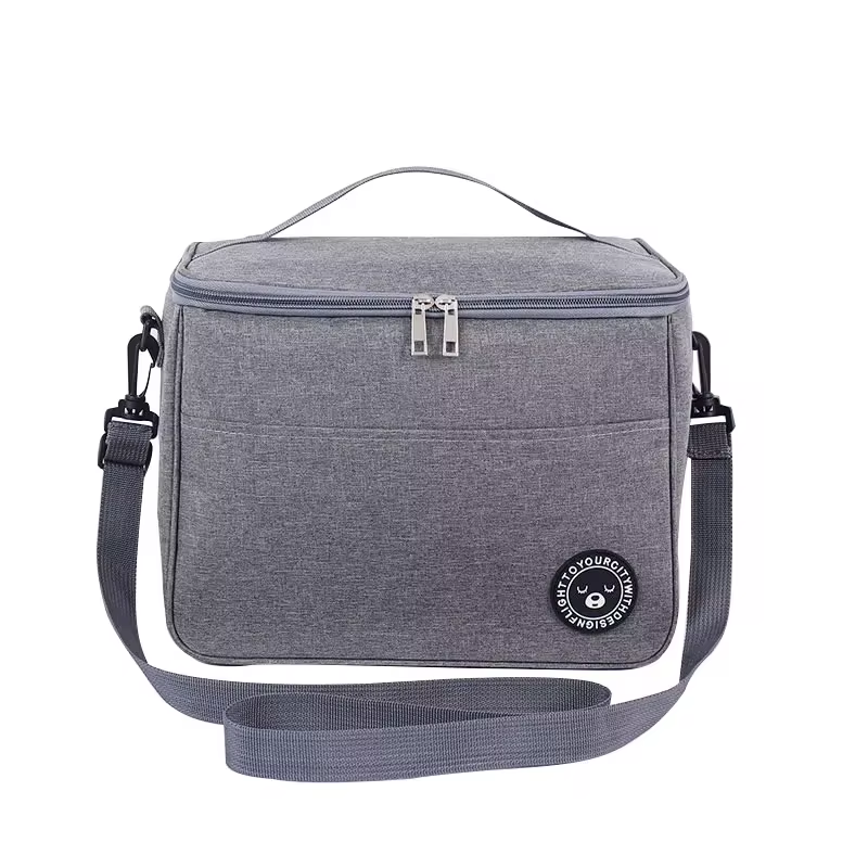 Draagbare lunchtas Voedsel thermische doos Waterdichte kantoorkoeler Lunchbox met schouderriem Geïsoleerde tas