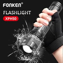 Powerful Led Flashlight USB Rechargeable Zoom Torch LED Hand Lamp 18650 Battery Flash Light Use Waterproof For Camping Hiking
