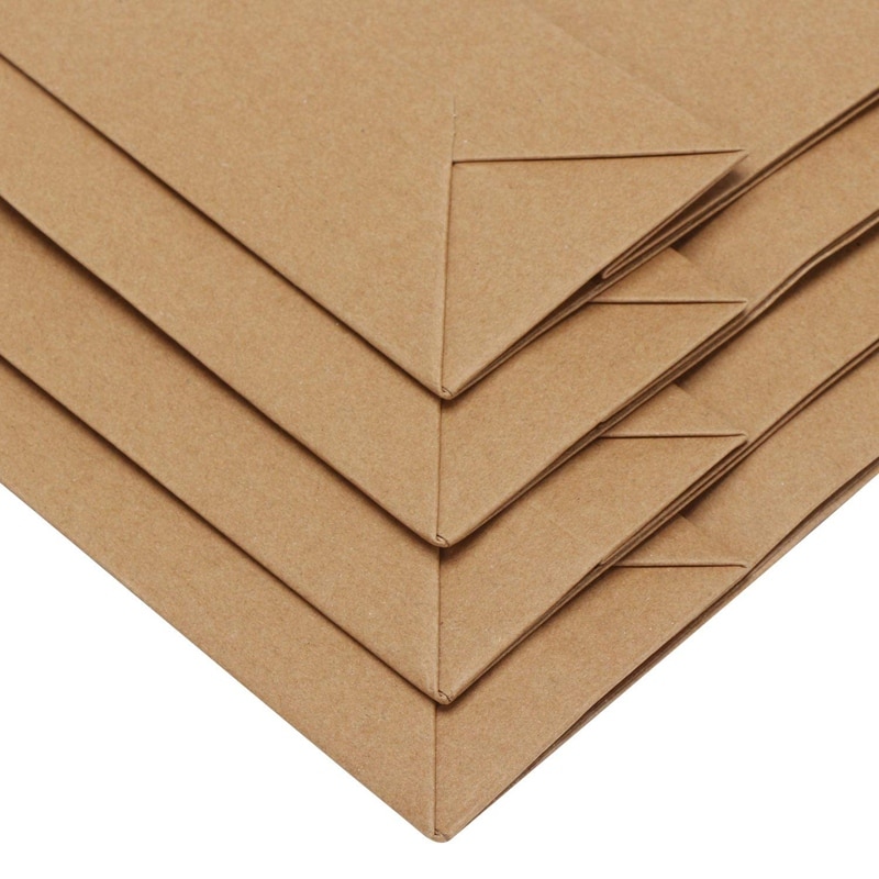 ! kraft papieren zakken , 8.3 inch  x 3.1 inch  x 10.6 inch 20 stuks bruine kraft papieren zakken met zachte stoffen handgrepen, bulk sh