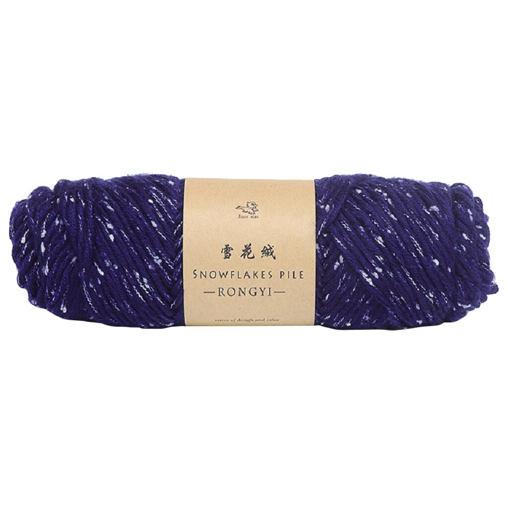 100g Snowflake Scarf Line Diy Crochet Thick Wool Sweater Baby Line Lover Cotton @35: O