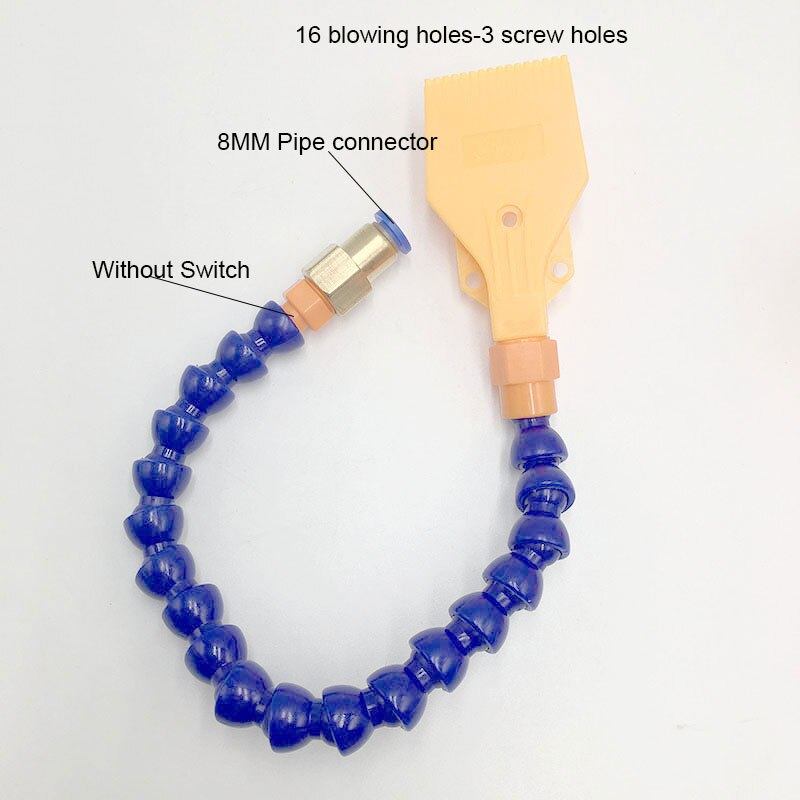 Plastic compressed air blower windjet nozzle for cleaning,ABS air knife nozzle spray,air blower nozzle,air nozzles for blow off: 3 Screw hole-A