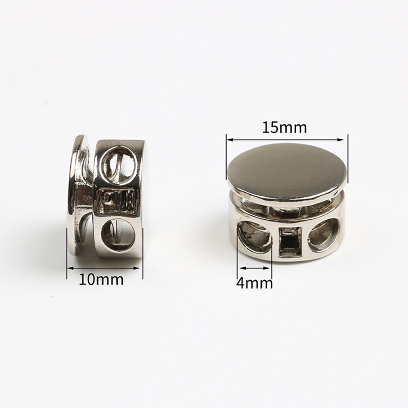 Clip pour vêtements, cordon de serrage, en alliage bouchon de cordon, embouts en corde à pression, 2 trous, cordon de serrage, accessoires pour vêtements, lacets