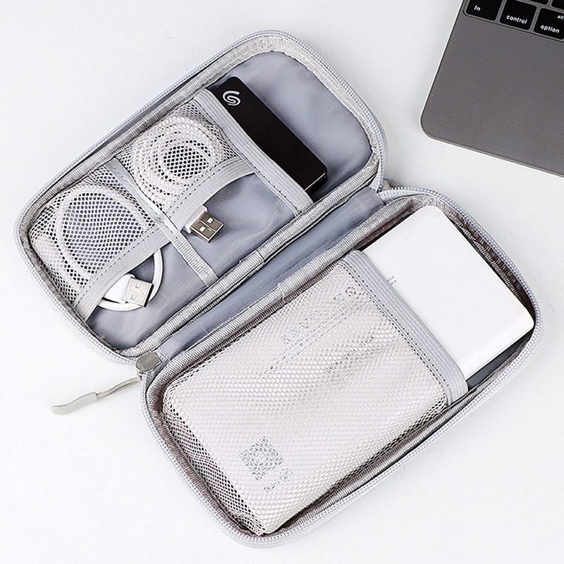 Elektronisk digital usb-etui bærbar kabel reiseoppbevaringspose vesker tilbehør oppbevaringspose for ledning lader strøm harddisk