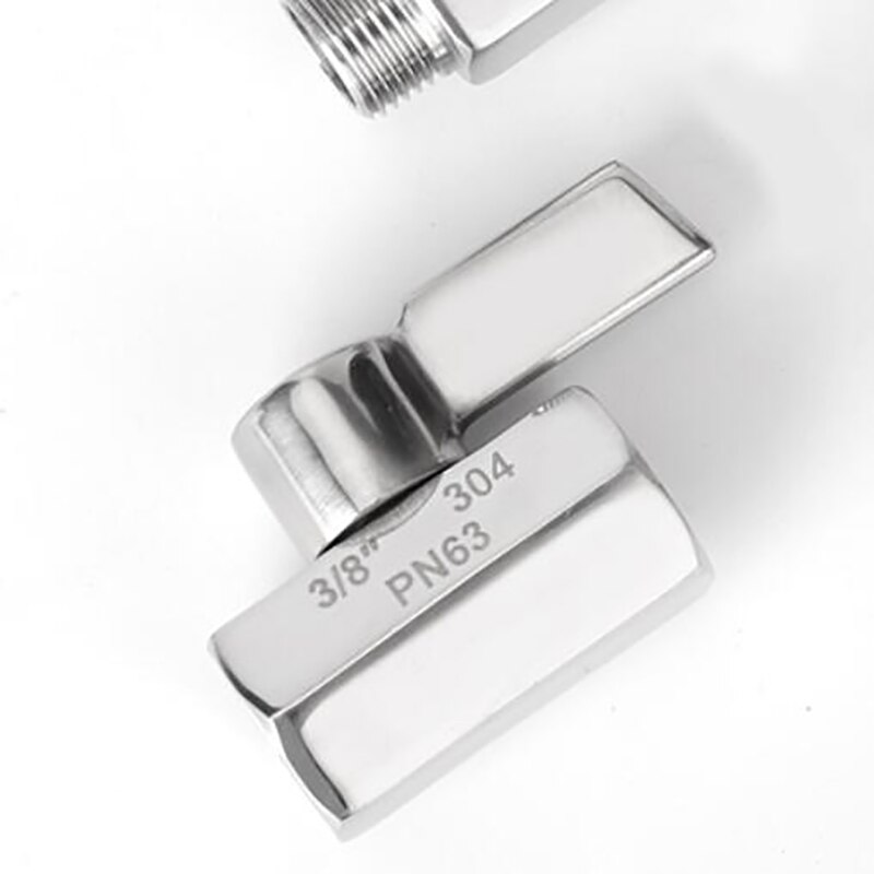 304 Stainless steel Mini Ball valve 1/8 1/4 3/8 1/2 3/4 / 1 NPT BSP Female male thread for water oil acid 2 way ball valve