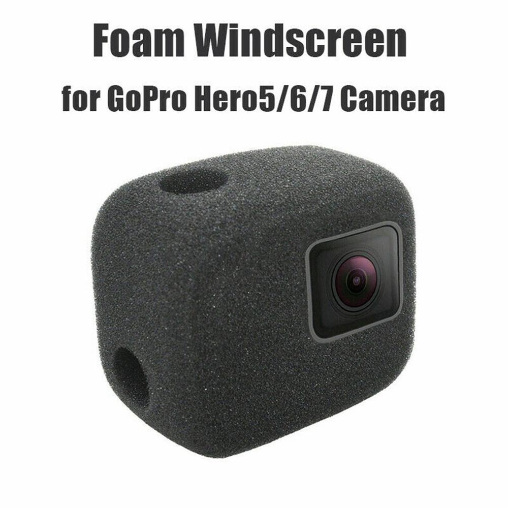 Housse de protection en mousse pour caméra Gopro Hero 7 6 5, étui coupe-vent, réduction du bruit, cadre de pare-vent