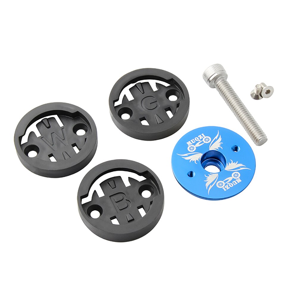 Mountainbike Stuurpen Top Cap Computer Houder Snelheidsmeter Beugel Muqz Fiets Accessoires Voor Garmin Bryton Wahoo: Blauw
