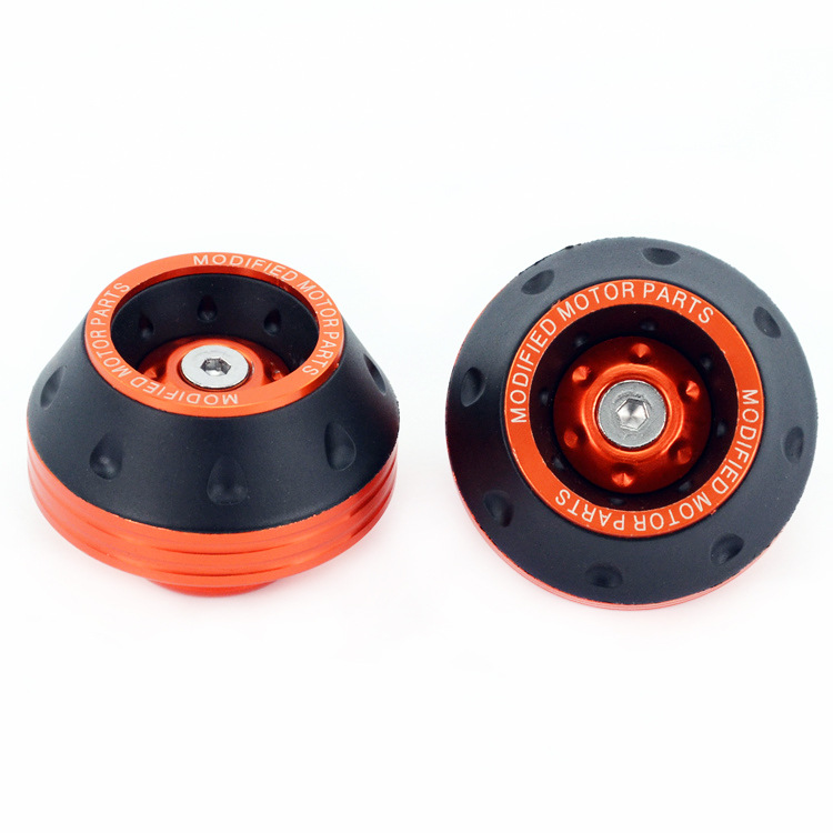 Protector colorido contra choques para motocicleta, marco de horquilla delantera, almohadillas protectoras de eje, deslizador, accesorios para equipos de motocicleta de Motocross: Caqui