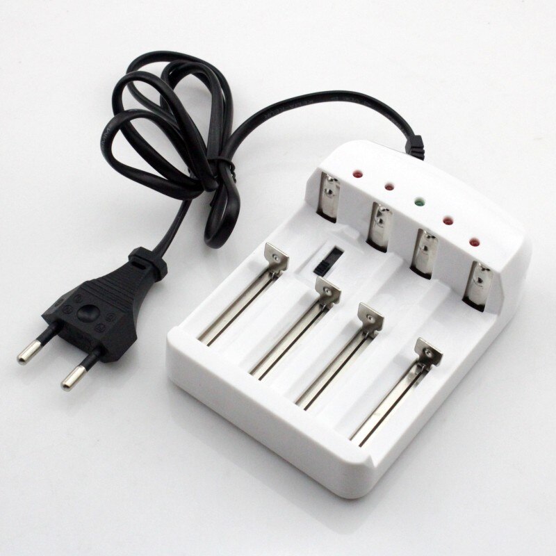 2 Slots Akku Ladegerät Li-ion Batterie USB Charger Für 18650 14500