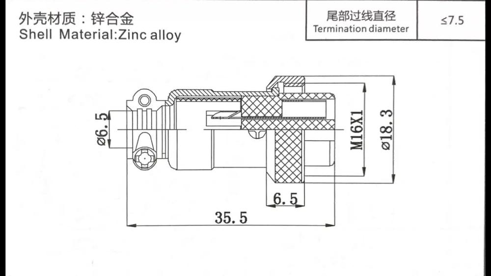 1PC GX16 2/3/4/5/6/7/8/9/10Pin 16mm Female Part Wire Panel Connector Aviation Plug Circular Socket