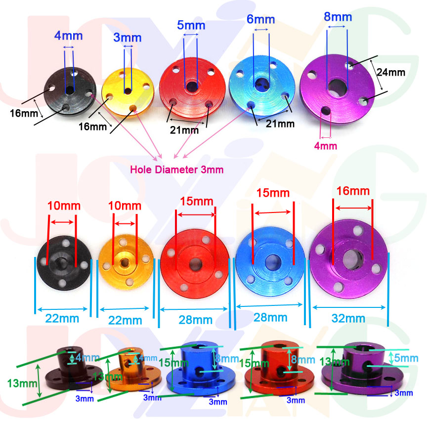 Aluminum Alloy Flange Coupling 3-8mm Rigid Flange Disc Shaft Couplings Optical Axis Support Fixed Seat