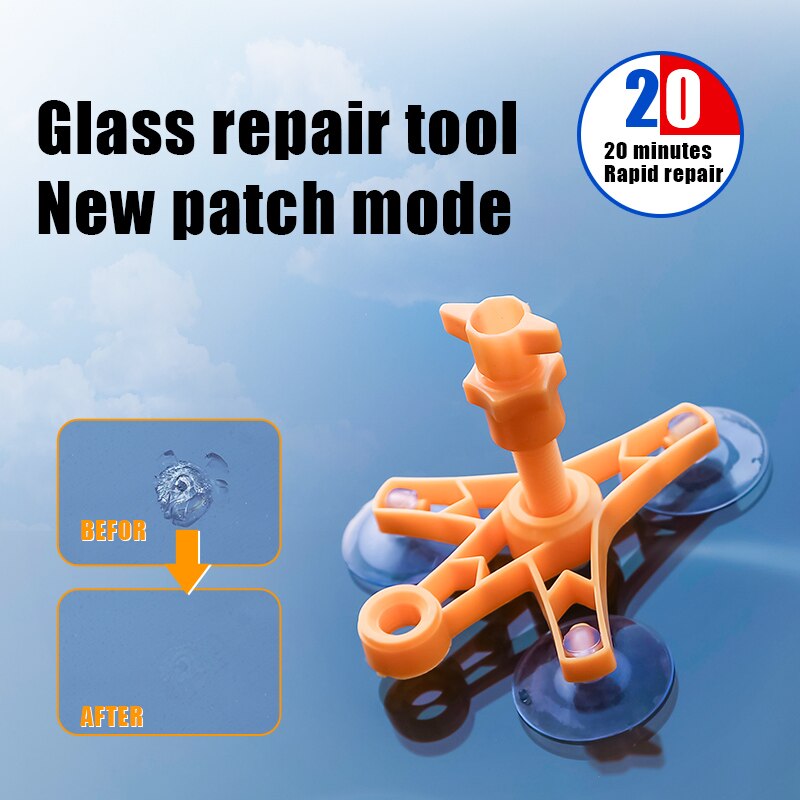 Windshield Repair Kit Quick Fix Car Windscreen Bullseye Rock Chip Crack Scratch UND: Default Title