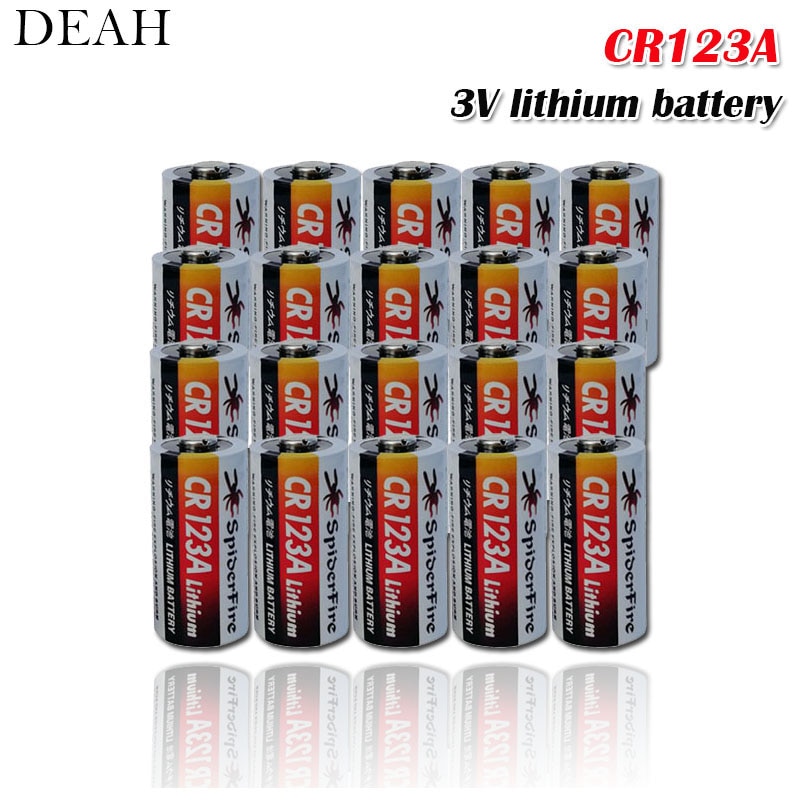 20Pcs Lithium Batterij CR123 Cr 123A CR17345 16340 Cr123a 3V Niet-oplaadbare Batterijen Voor Camera Gas Meter primaire Droge Batterij