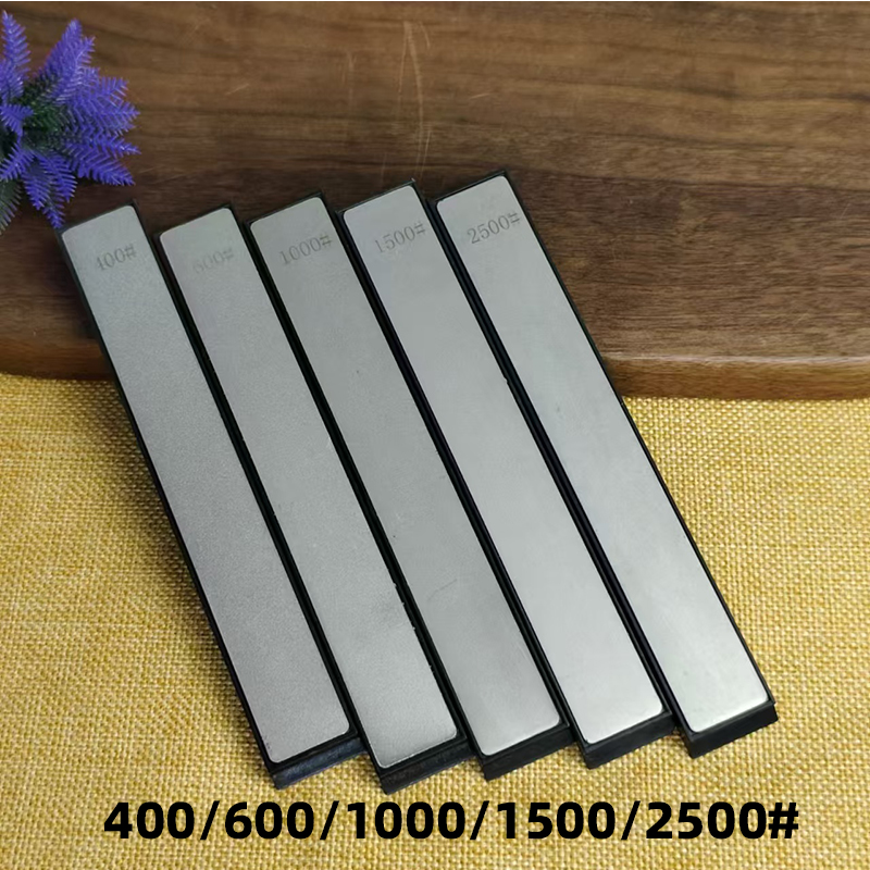 Afilador de cuchillos con barra de piedra de afilar, piedra de diamante, tijeras, maquinilla de afeitar pulida, sistema de afilado de cuchillos de cocina, herramienta para el hogar, 5 uds.: Blanco