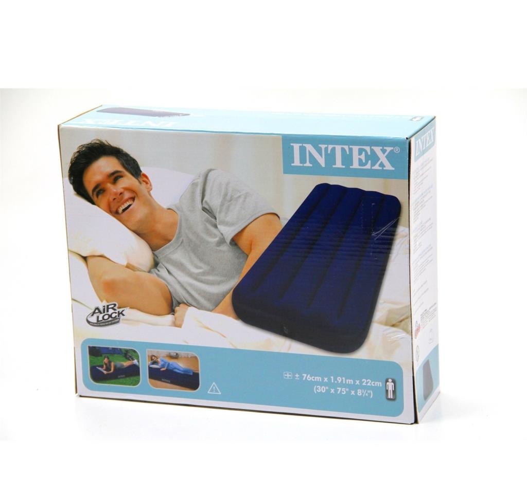 Intex enkelt oppustelig camping seng -64756-76 x 191 x 22 cm