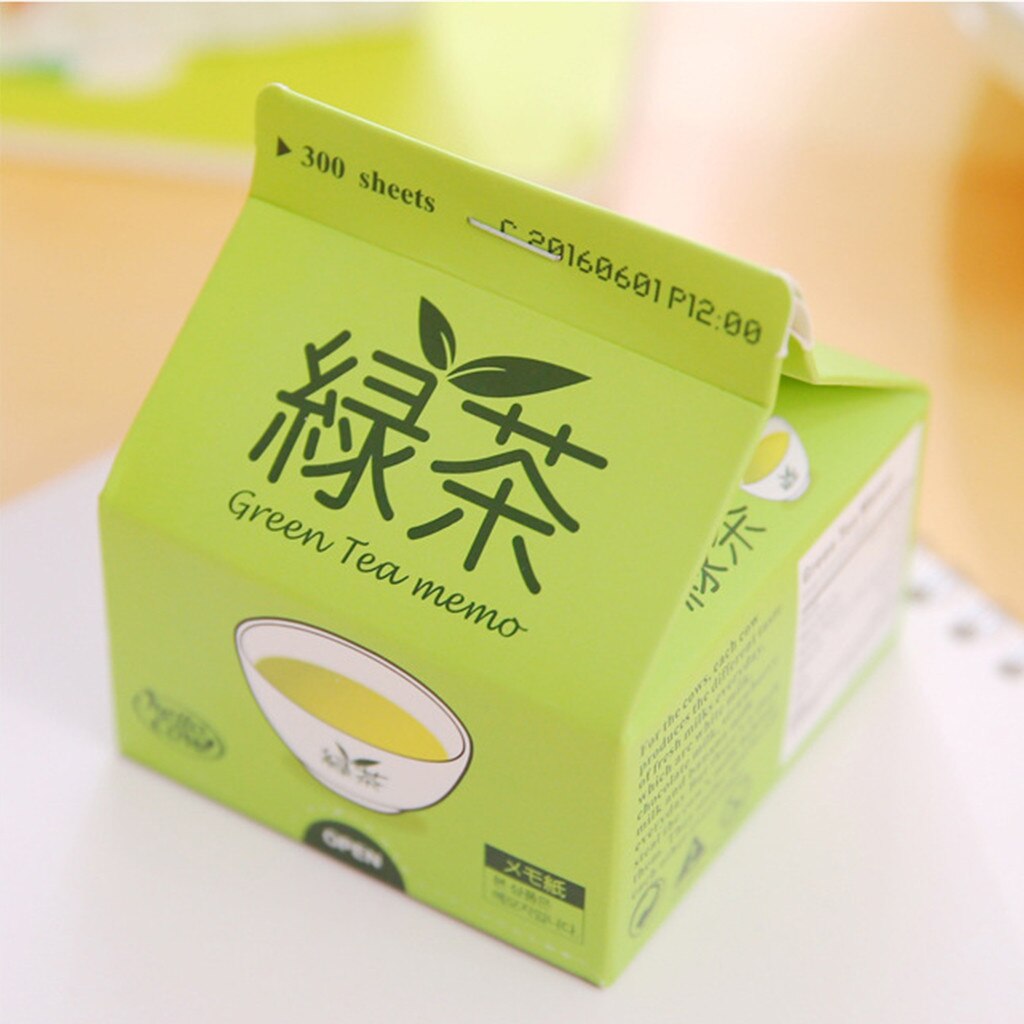 Cute Kawaii Drawing Milk carton Notes Paper Pad Sticky Notes Memo Notebook Stationery Post Note Paper Stickers Office School