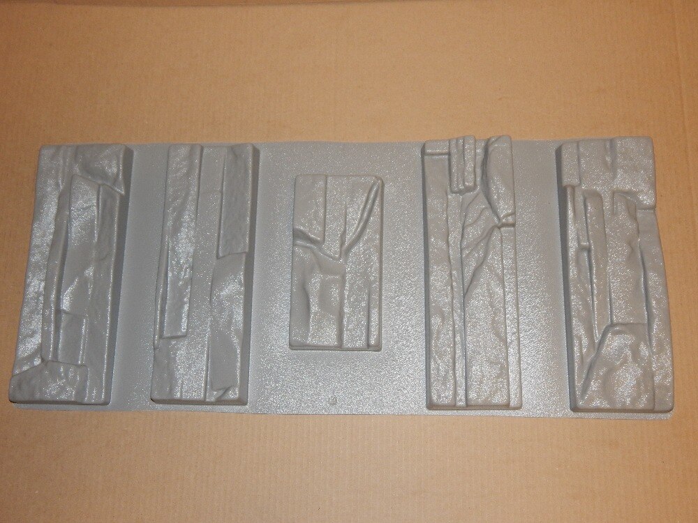 5 stücke Kunststoff Formen für Beton und Gips Zauberstab Stein Zement Fliesen "Schiefer 2" für Dekorative Zauberstab Kunststoff formen BESTE PREIS
