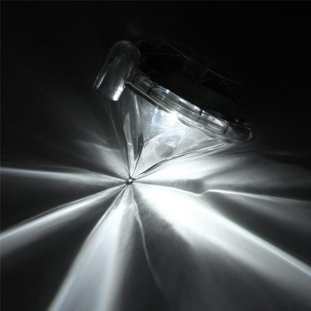 4pcs/set Diamond Shape LED Solar Powered Lamp Outdoor Lawn Lights for Pedestrian Pathway Garden Villa Decoration: Default Title