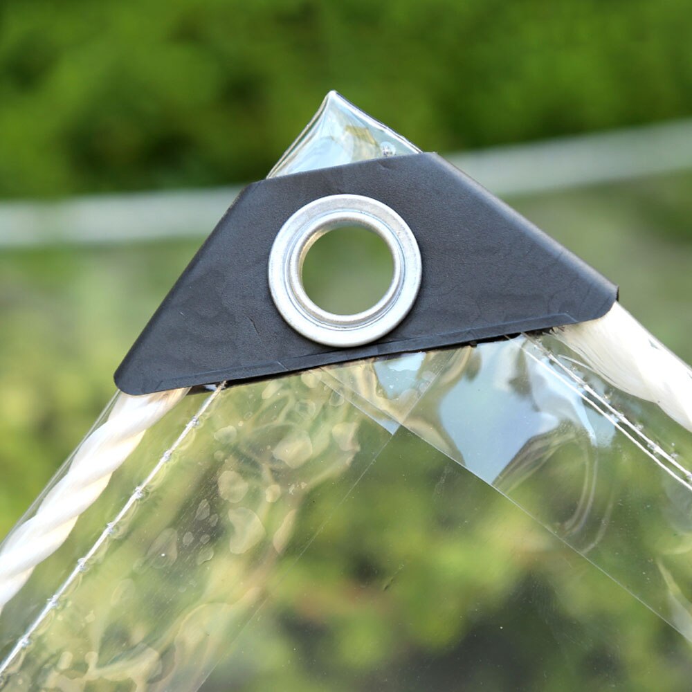 0.35Mm Clear Zeildoek Met Oogjes Stofdicht Regendicht Tuinieren Outdoor Pvc Thicken Doek Balkon Bonsai Succulent Warm Houden