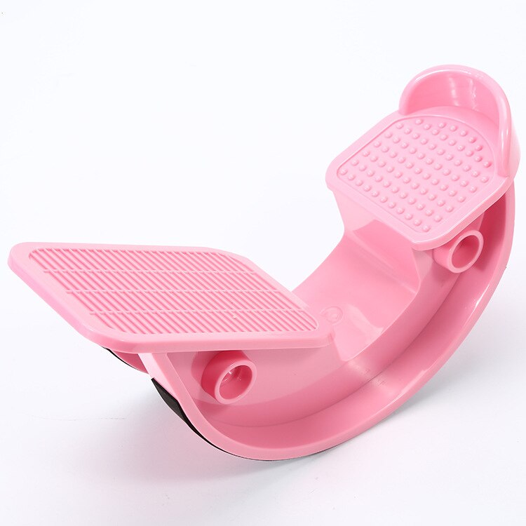 Voet Brancard Rocker Enkel Plantaris Spier Kalf Stretch Board Voor Achilles Tendinitis Yoga Fitness Sport Massage Pedaal: Roze