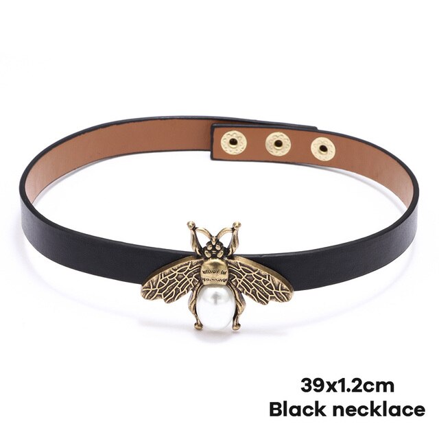 Kirykle Cute bee women bracelet Adjustable leather bracelet Charm Gold Alloy set zircon bee bracelet Femme Party Jewelry: KN1012-1