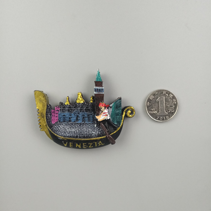 World Fridge Magnet Fridge Magnets Venice Milan Italy Rome Florence Fridge Magnet Sticker World Travel Souvenir Magnetic: Venetian boat 1